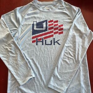 Huk Boy’s Sky Blue Long Sleeve Tee